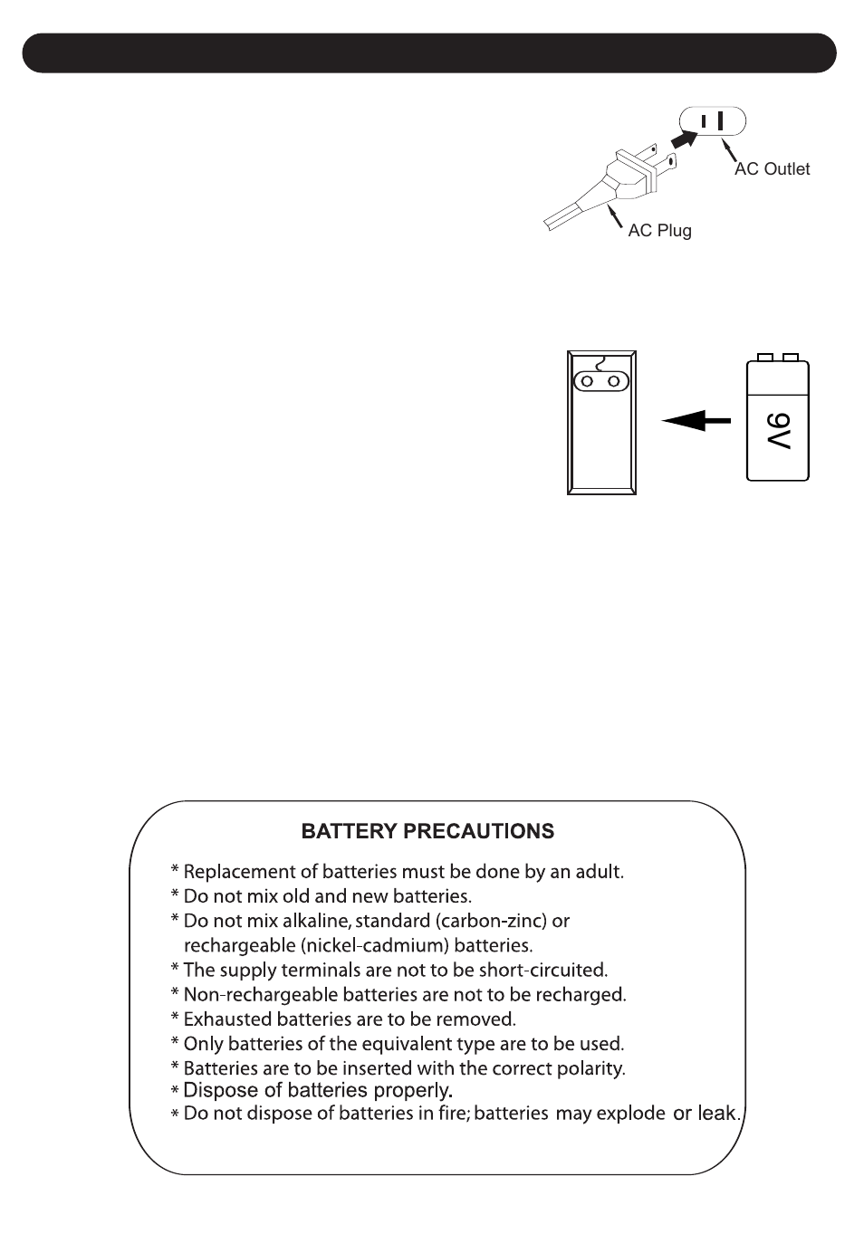 Power sources | Emerson Radio Barbie BAR805 User Manual | Page 7 / 17