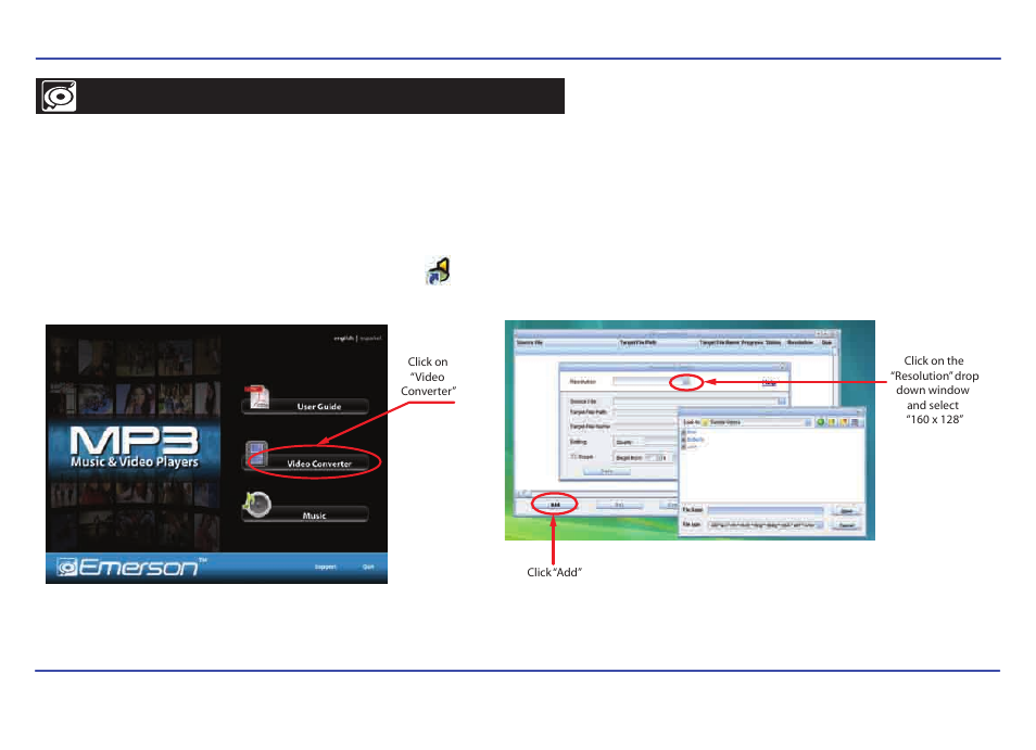 Creating avi videos | Emerson EMP414-4 User Manual | Page 19 / 35