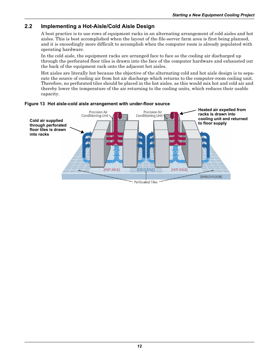 2 implementing a hot-aisle/cold aisle design, Implementing a hot-aisle/cold aisle design | Emerson Liebert Xtreme Density User Manual | Page 18 / 84