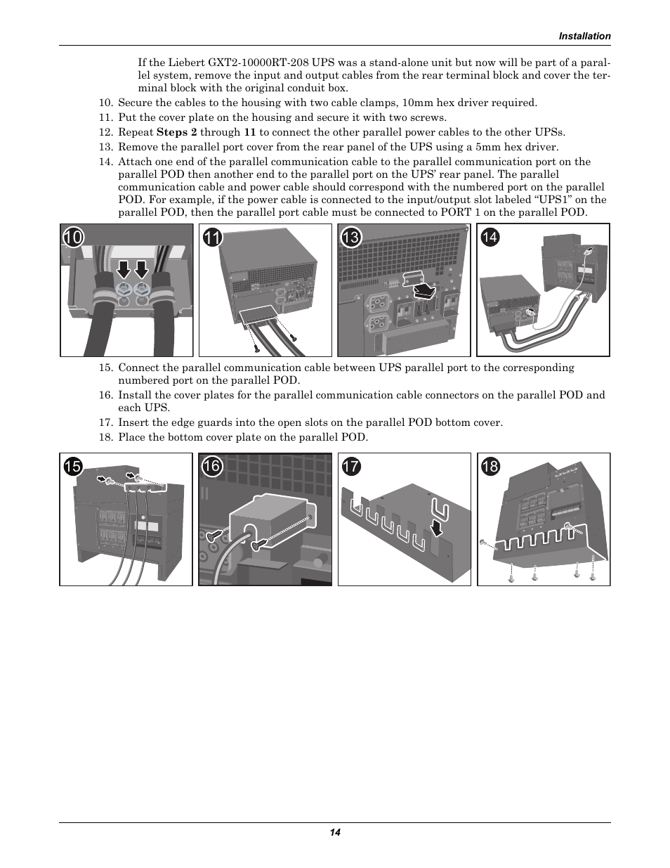 Emerson GXT2-PP20KRT208 User Manual | Page 18 / 36