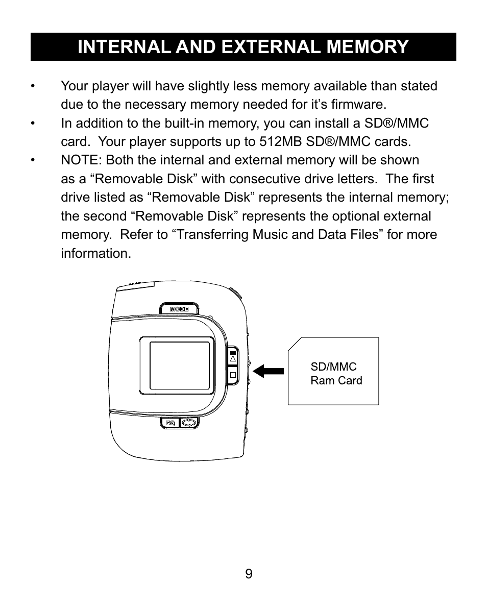 Emerson Radio MP200 User Manual | Page 9 / 24