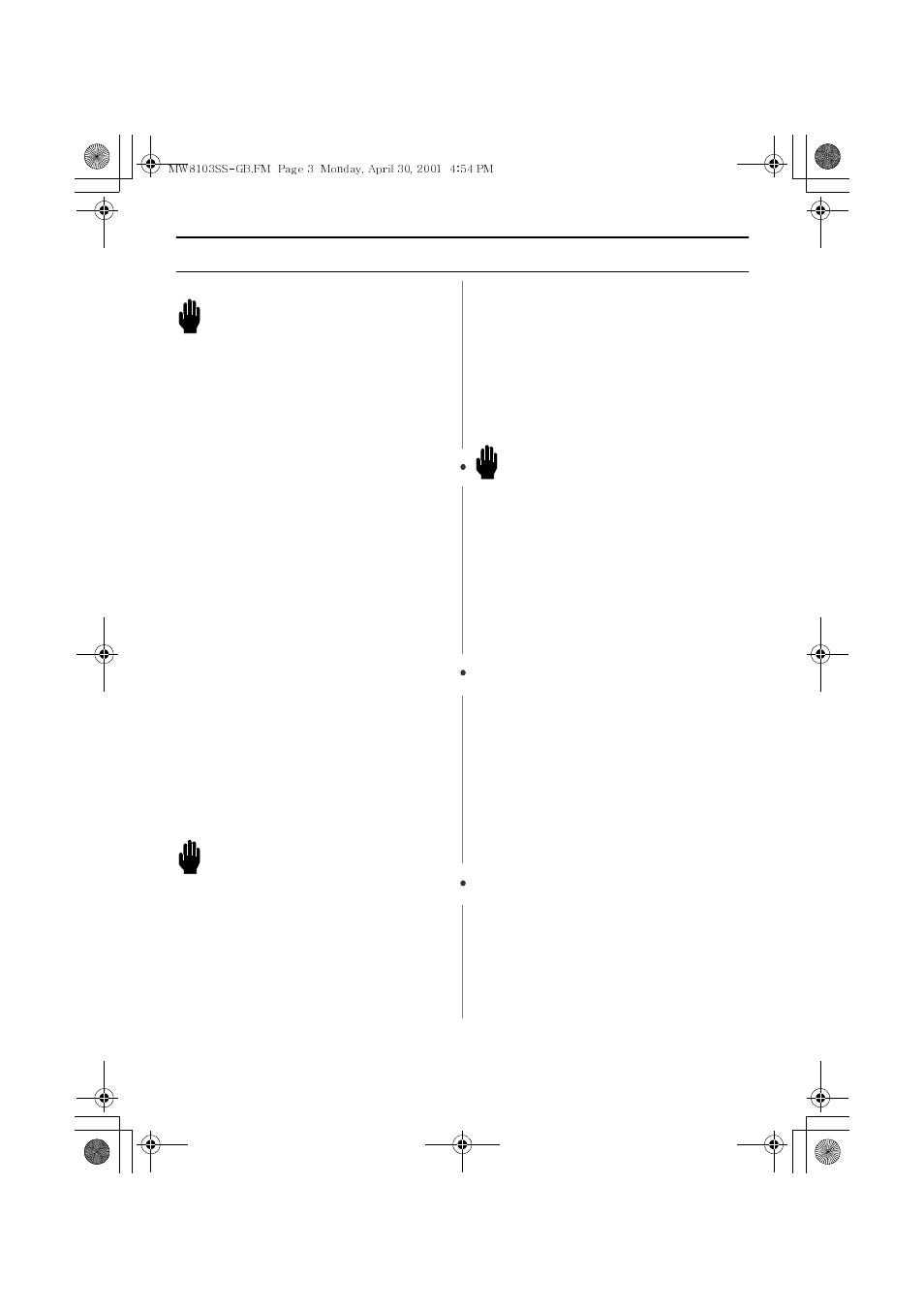 Hese, Nstructions, Important safety instructions | Warning | Emerson MW8103SS User Manual | Page 3 / 28