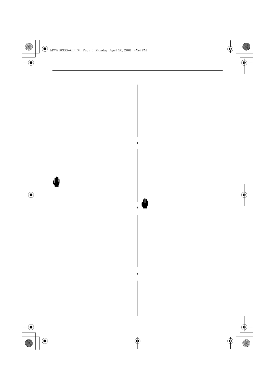 Important grounding instructions, Warning | Emerson MW8103SS User Manual | Page 5 / 28