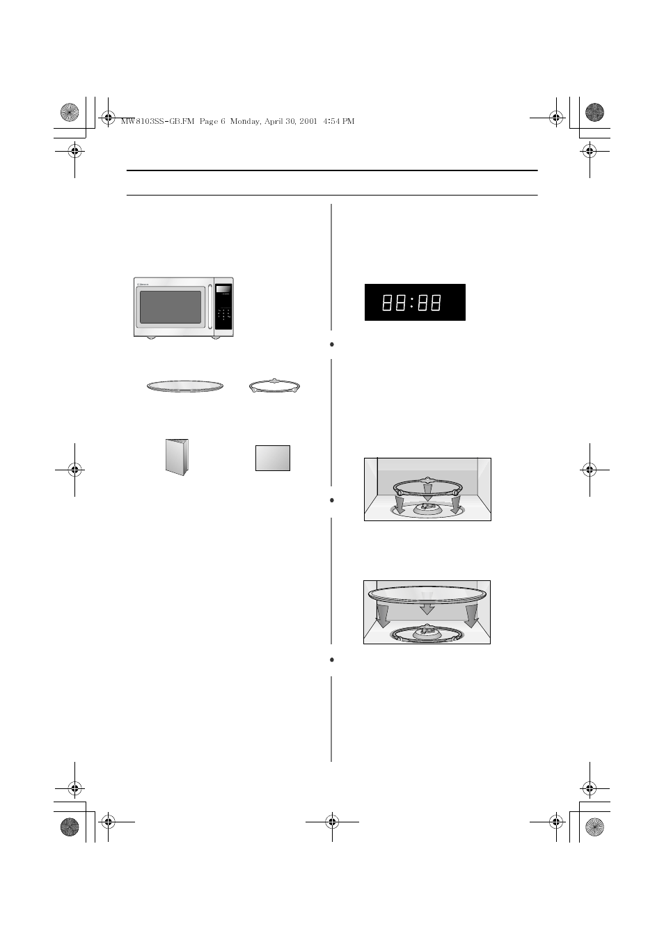 Your new microwave oven, Checking parts, Setting up your microwave oven | Emerson MW8103SS User Manual | Page 6 / 28
