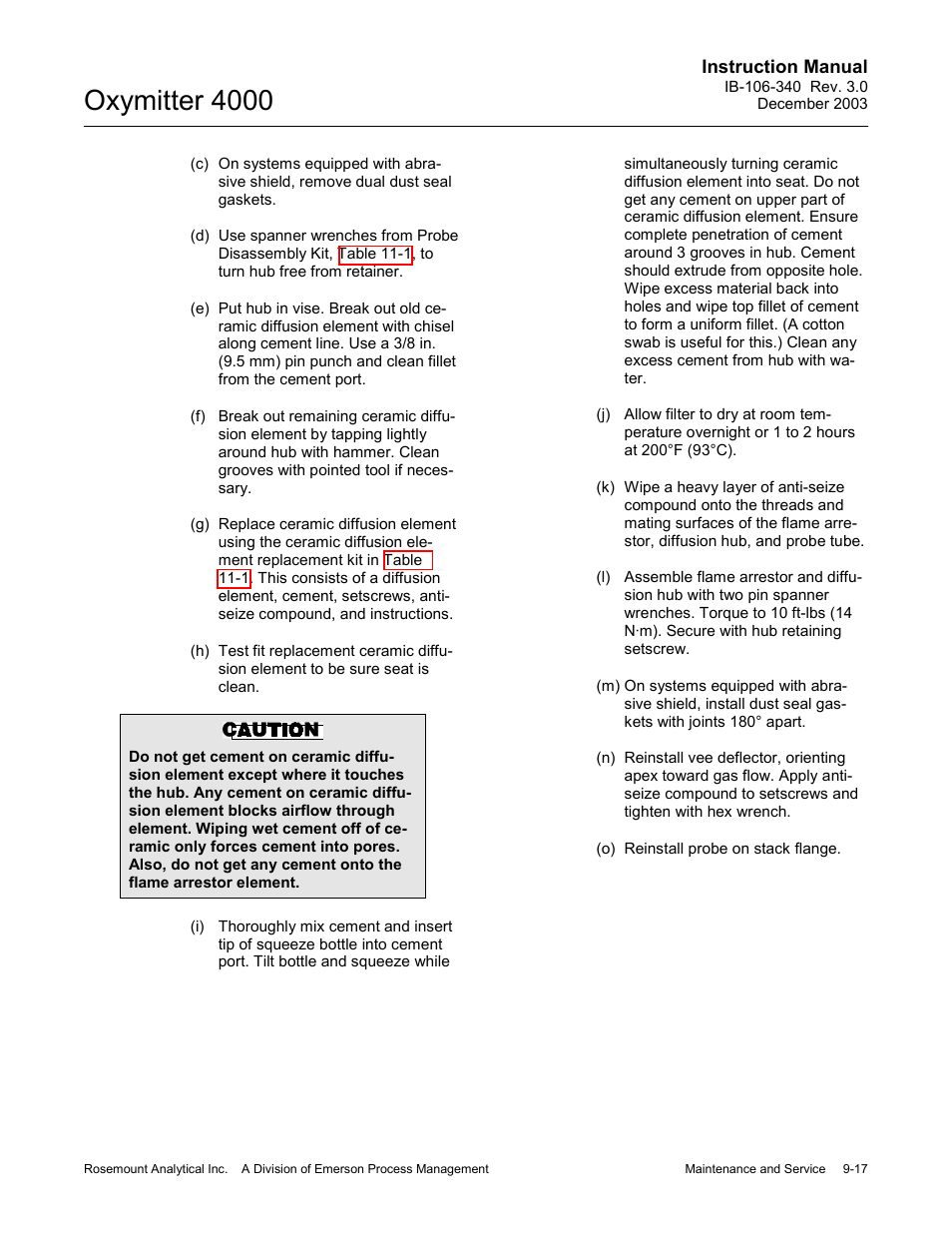 Oxymitter 4000 | Emerson OXYMITTER 4000 User Manual | Page 145 / 172