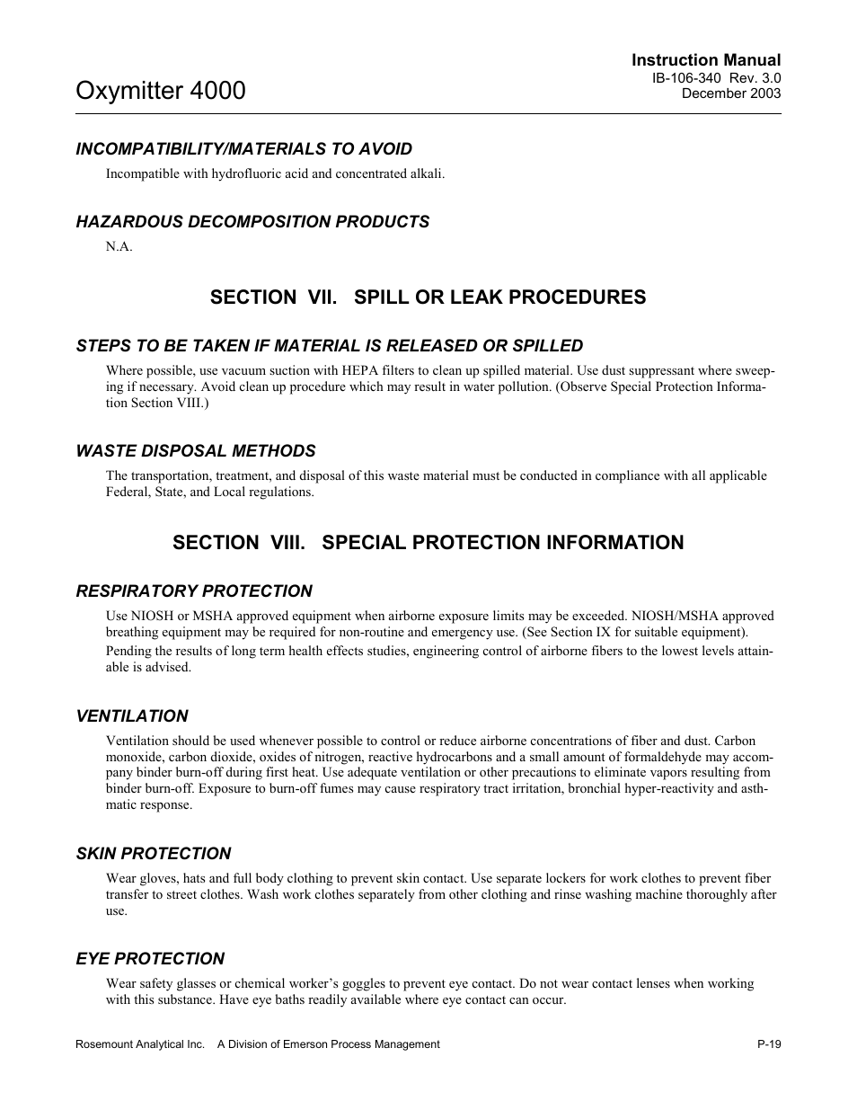 Oxymitter 4000 | Emerson OXYMITTER 4000 User Manual | Page 27 / 172