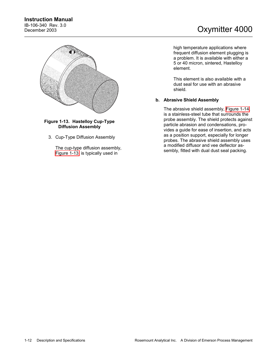 Oxymitter 4000 | Emerson OXYMITTER 4000 User Manual | Page 48 / 172