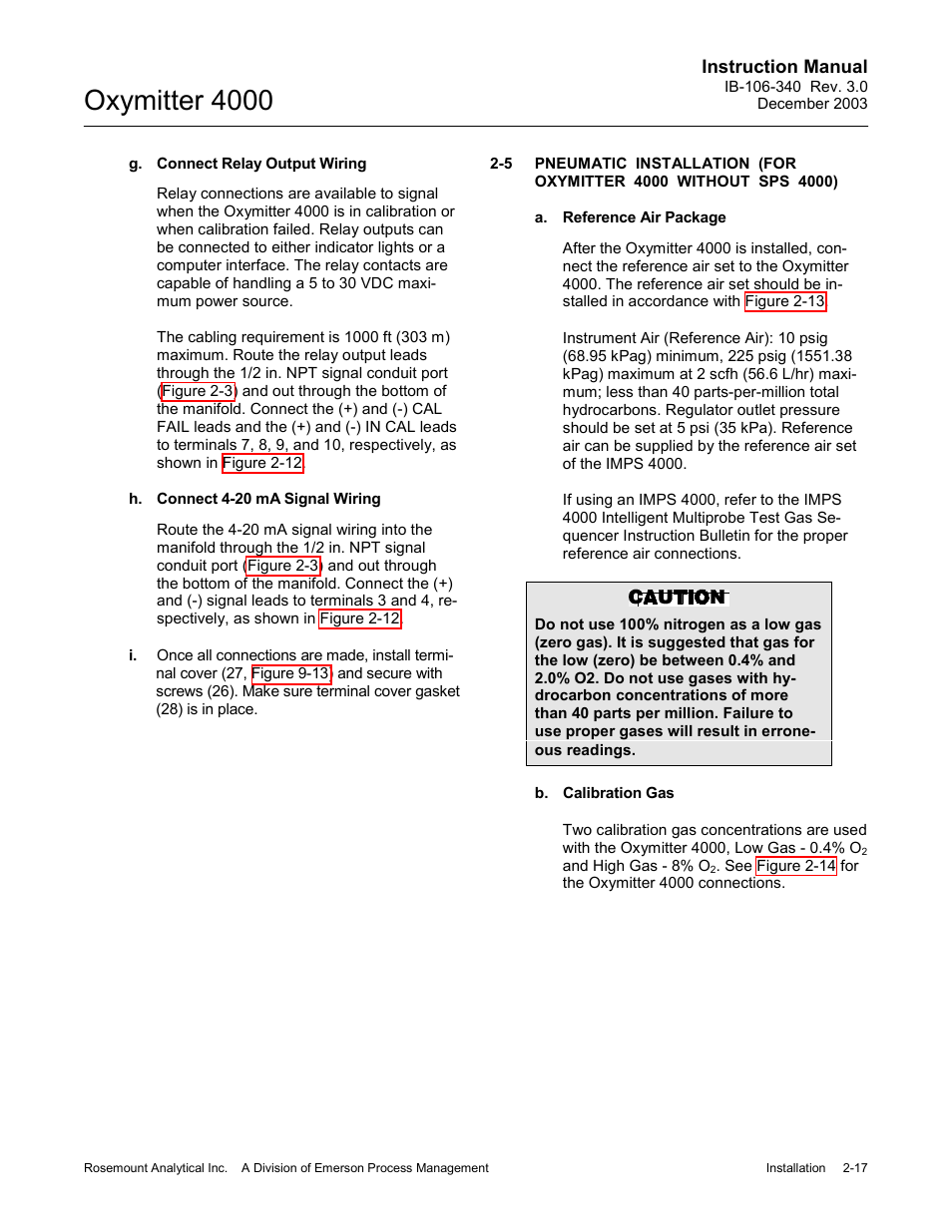 Oxymitter 4000 | Emerson OXYMITTER 4000 User Manual | Page 71 / 172
