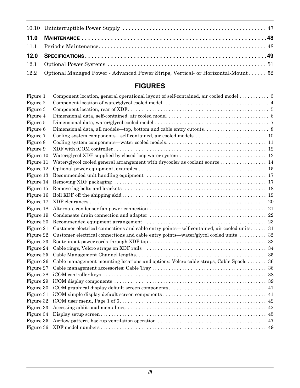 Figures | Emerson Liebert XDF User Manual | Page 5 / 60