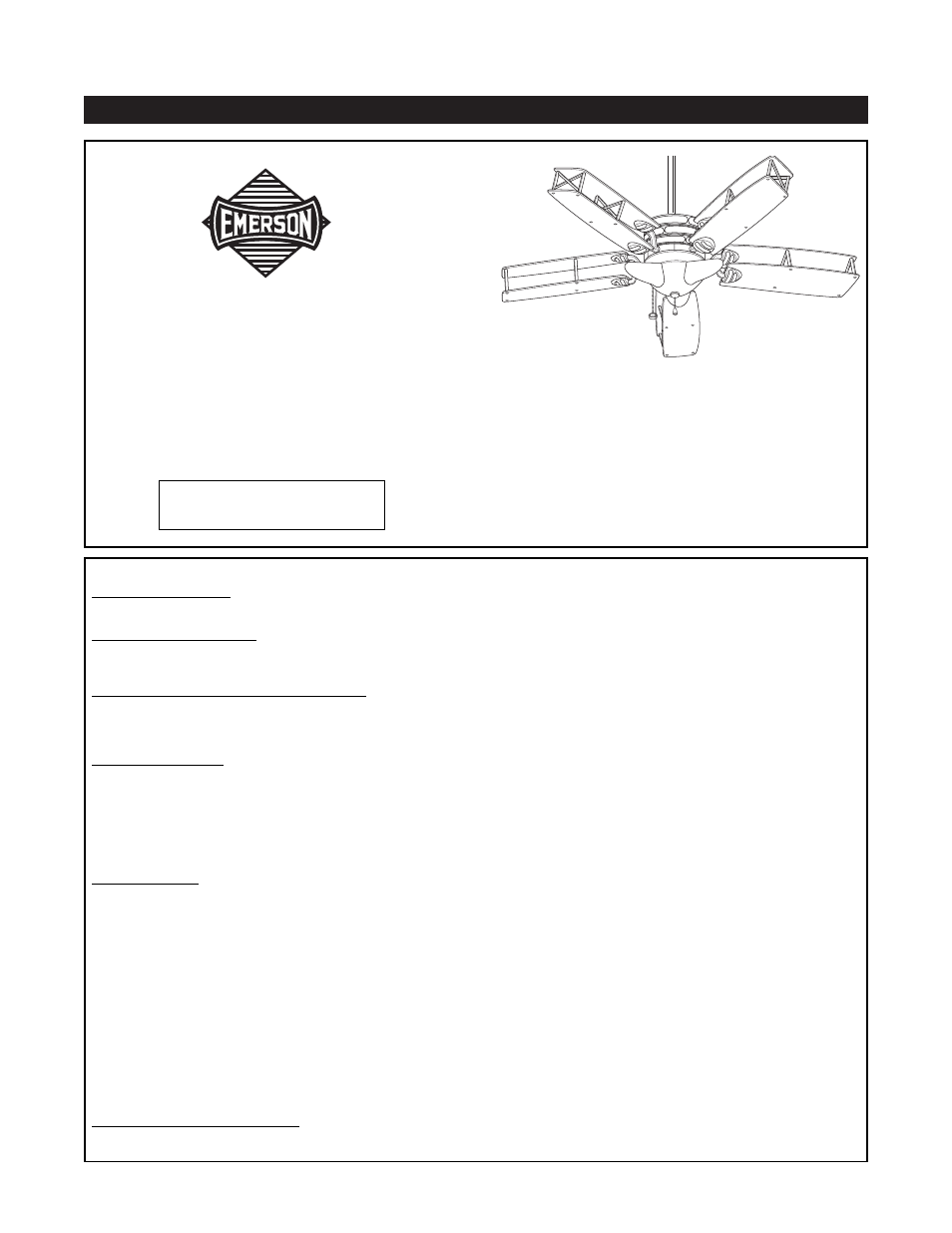 Emerson CF2800WB User Manual | 12 pages
