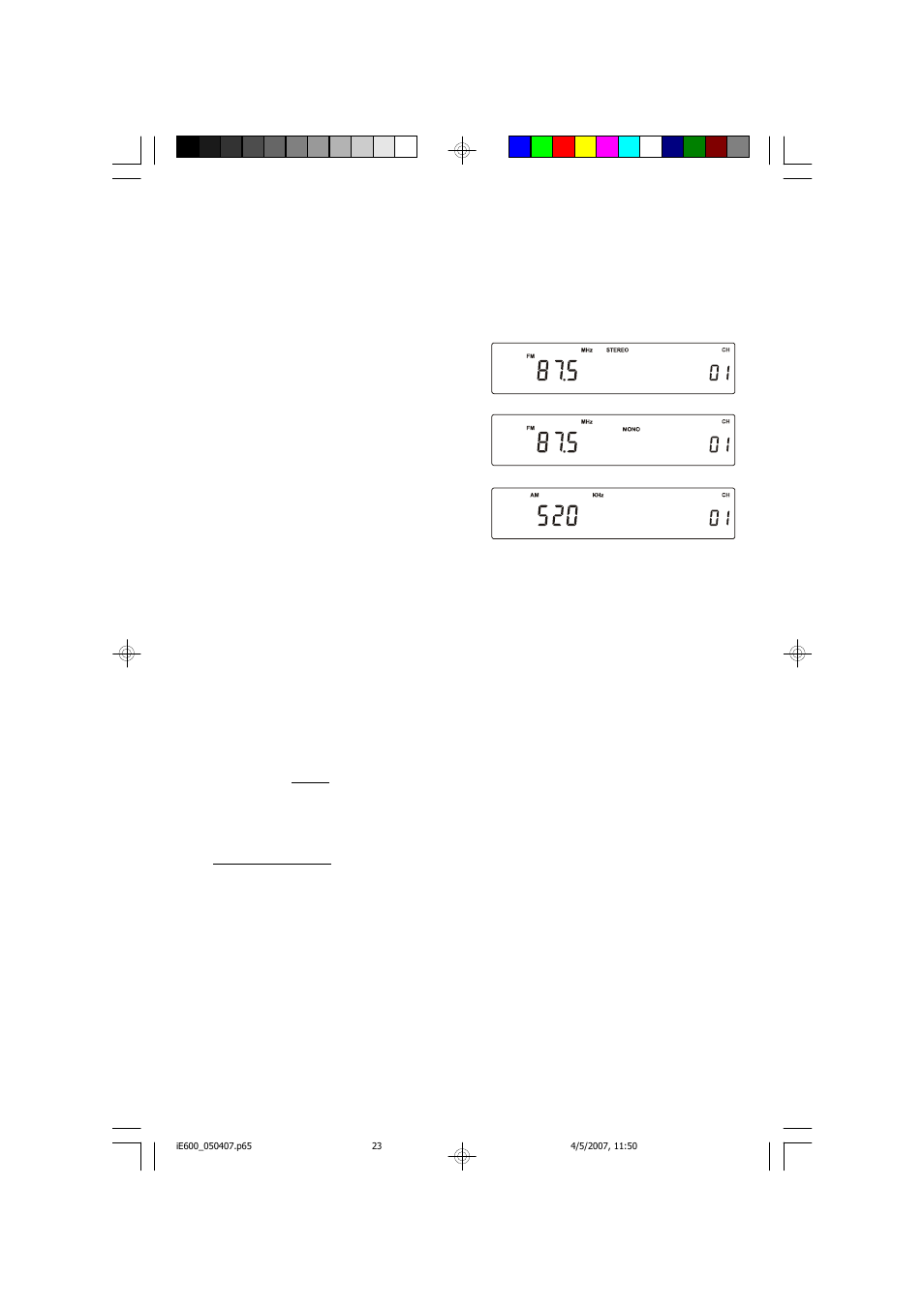 Listening to the radio | Emerson Radio iE600BK User Manual | Page 24 / 52