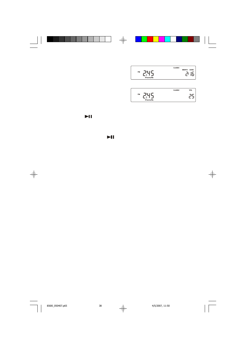 Charging the ipod, Battery | Emerson Radio iE600BK User Manual | Page 39 / 52