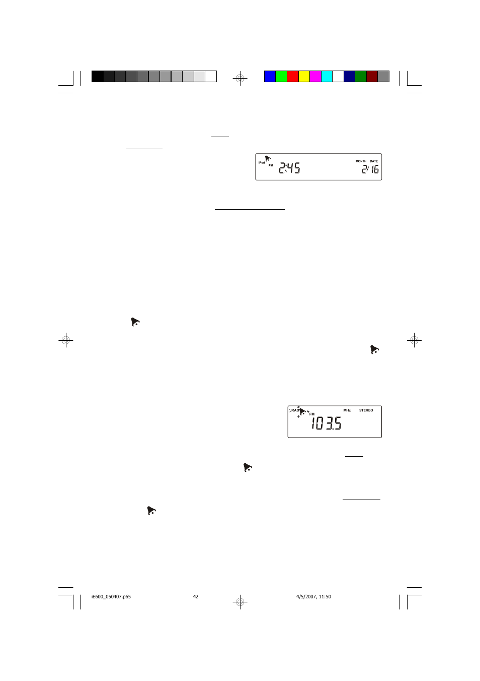 Wake-up to radio | Emerson Radio iE600BK User Manual | Page 43 / 52