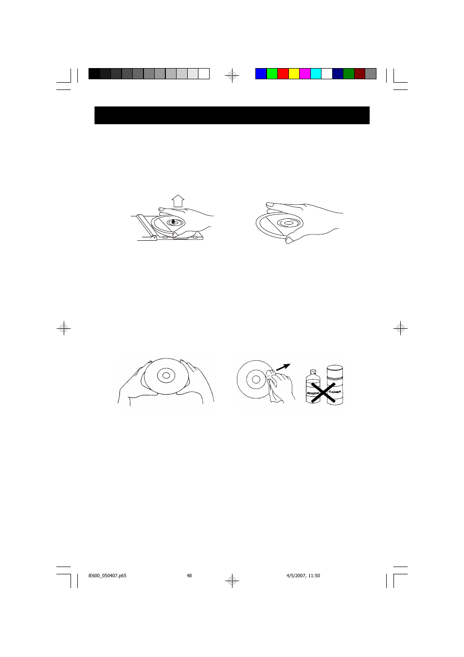 Care and maintenance, Compact disc care | Emerson Radio iE600BK User Manual | Page 49 / 52