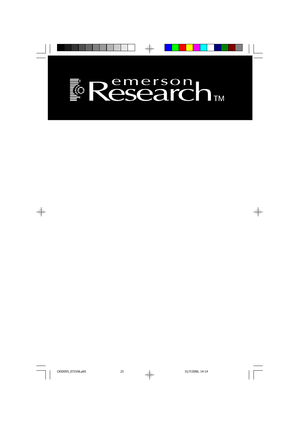 Emerson CKS5055S User Manual | 23 pages