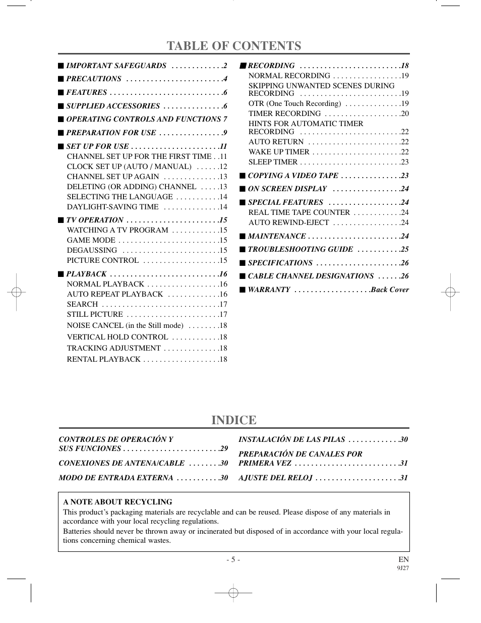 Emerson EWC0902 User Manual | Page 5 / 32