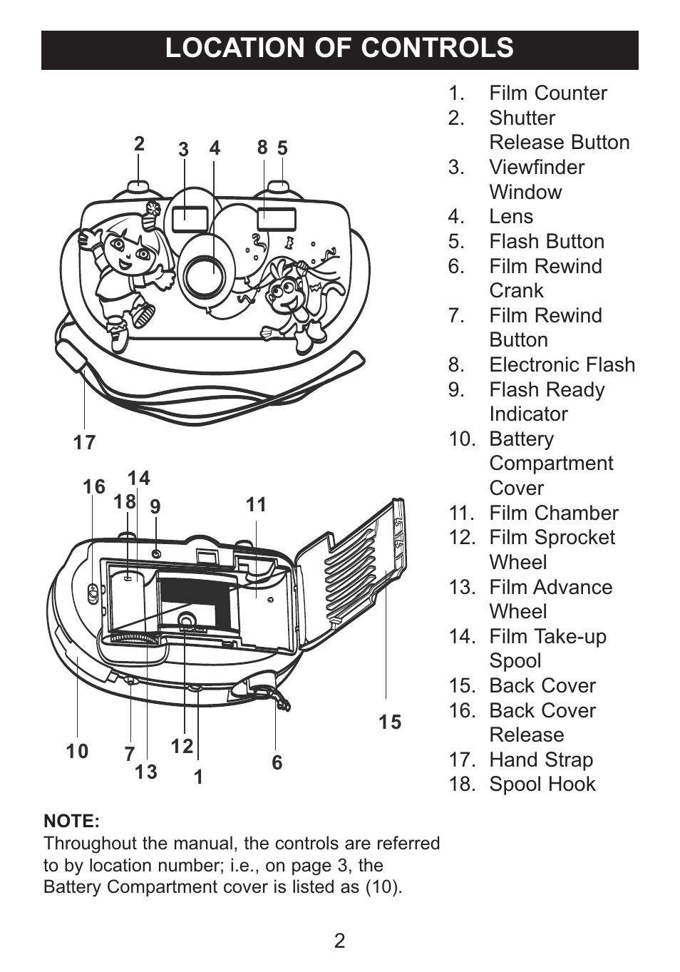 Location of controls | Emerson Radio DTE622 User Manual | Page 3 / 9