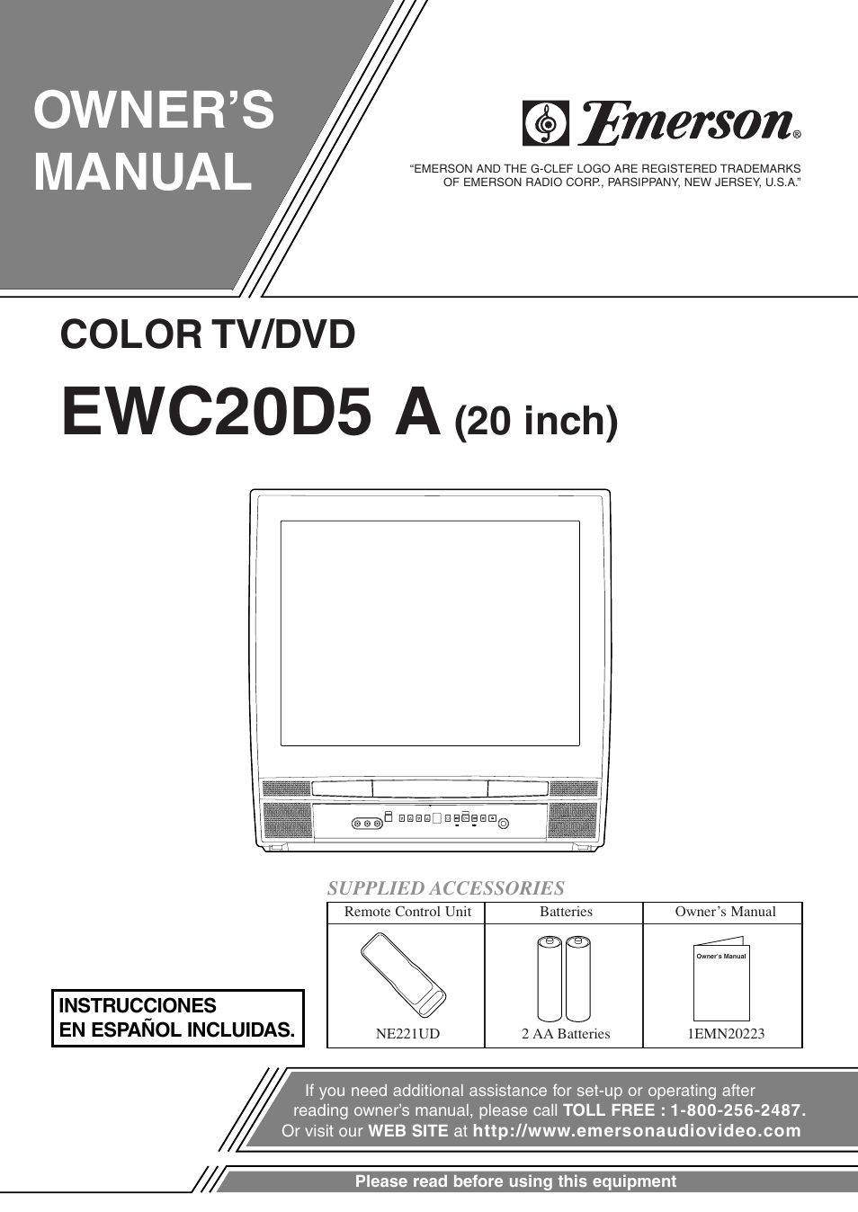 Emerson EWC20D5 A User Manual | 40 pages