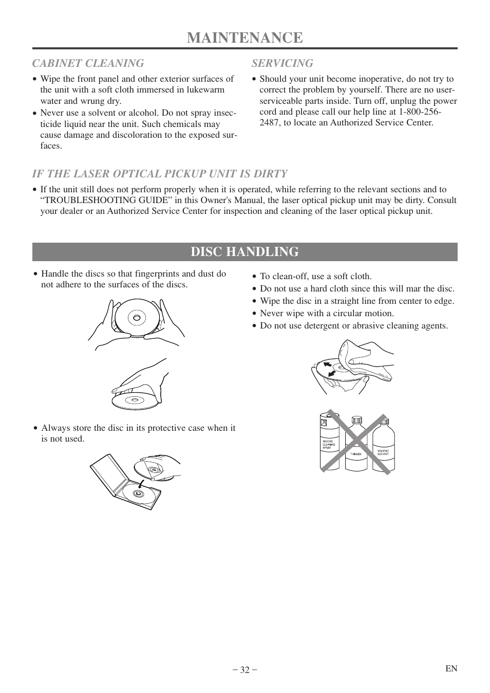 Maintenance | Emerson EWC20D5 A User Manual | Page 32 / 40