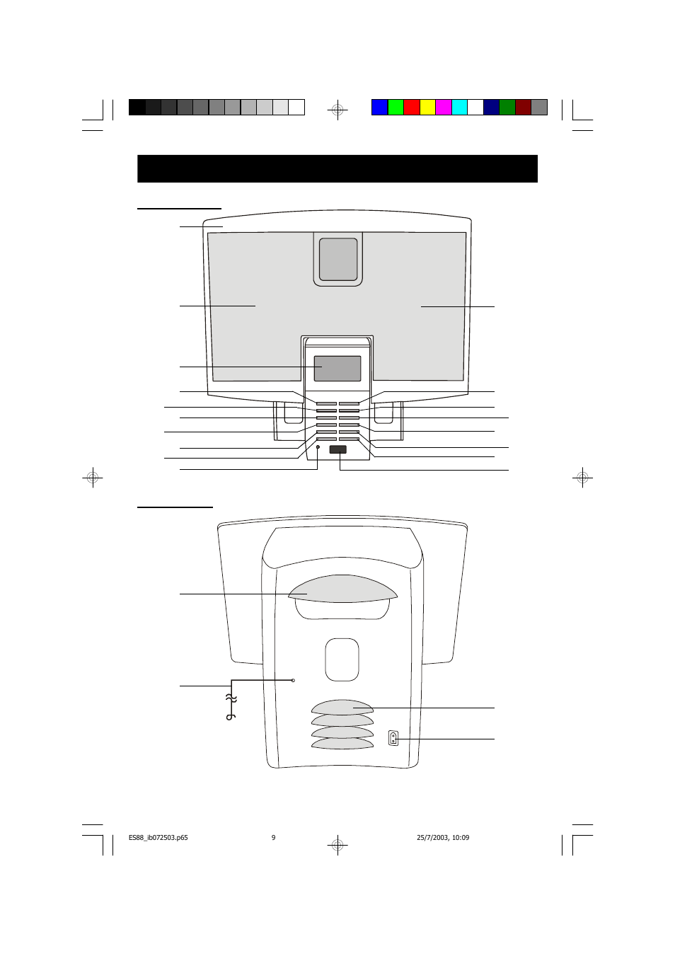 Location of controls and indicators | Emerson Radio ES88 User Manual | Page 10 / 34