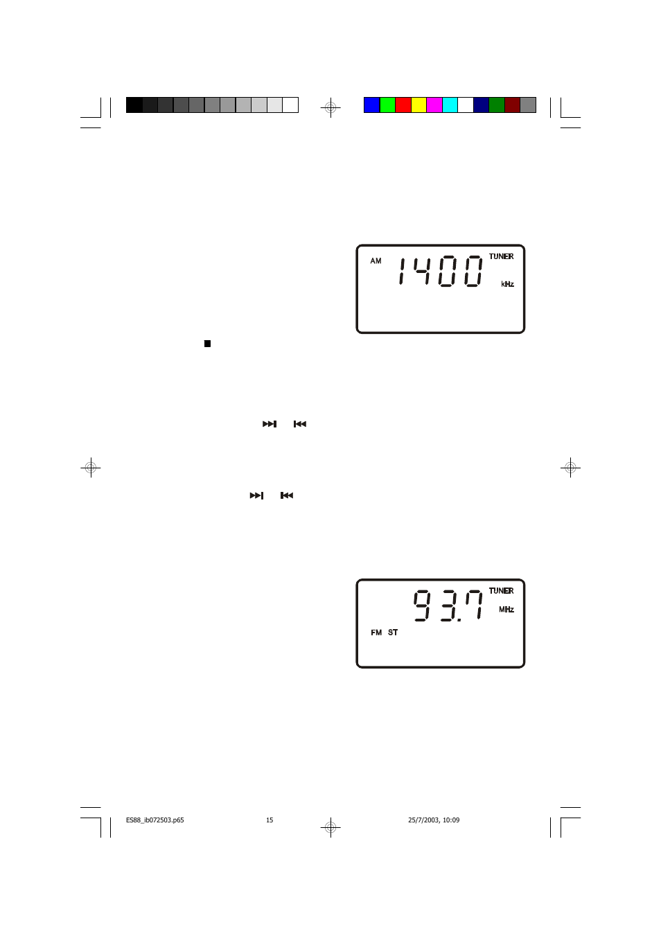 Listening to the radio | Emerson Radio ES88 User Manual | Page 16 / 34
