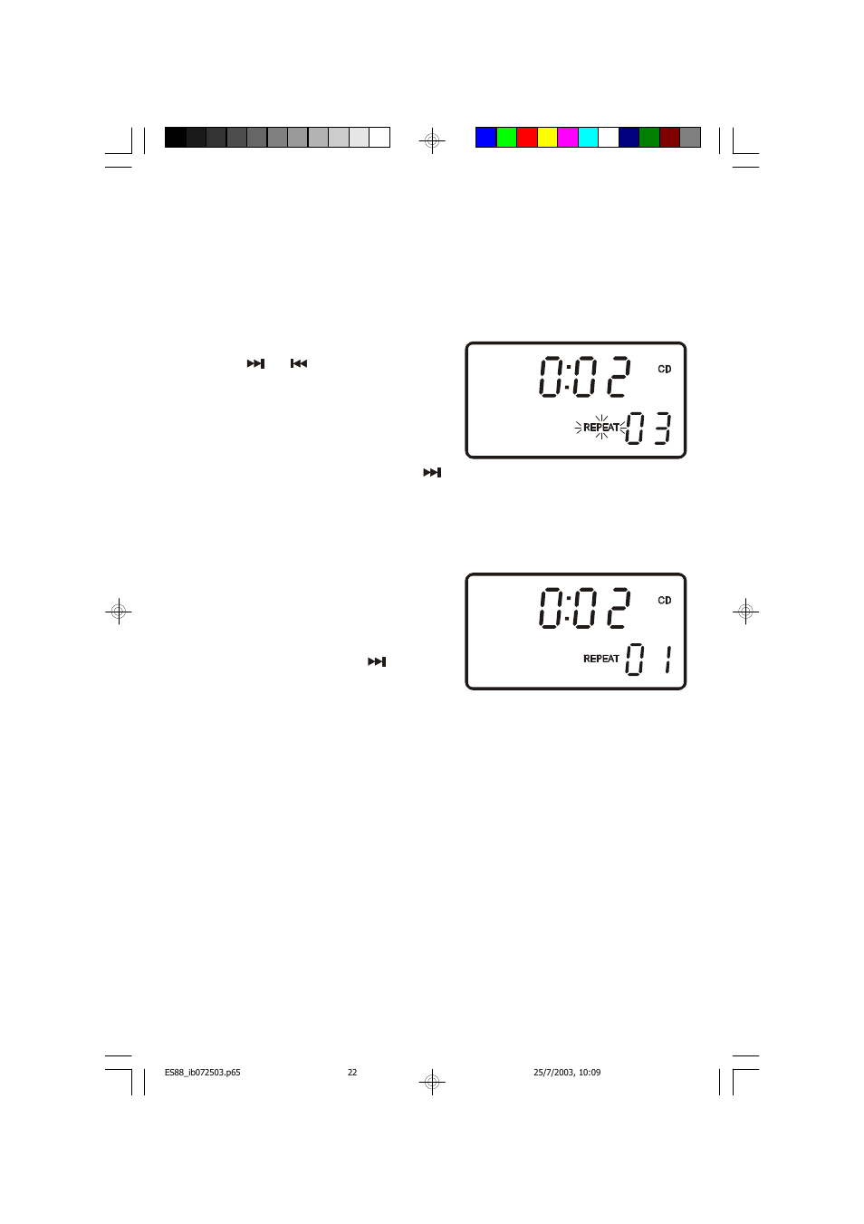 Repeat playback | Emerson Radio ES88 User Manual | Page 23 / 34