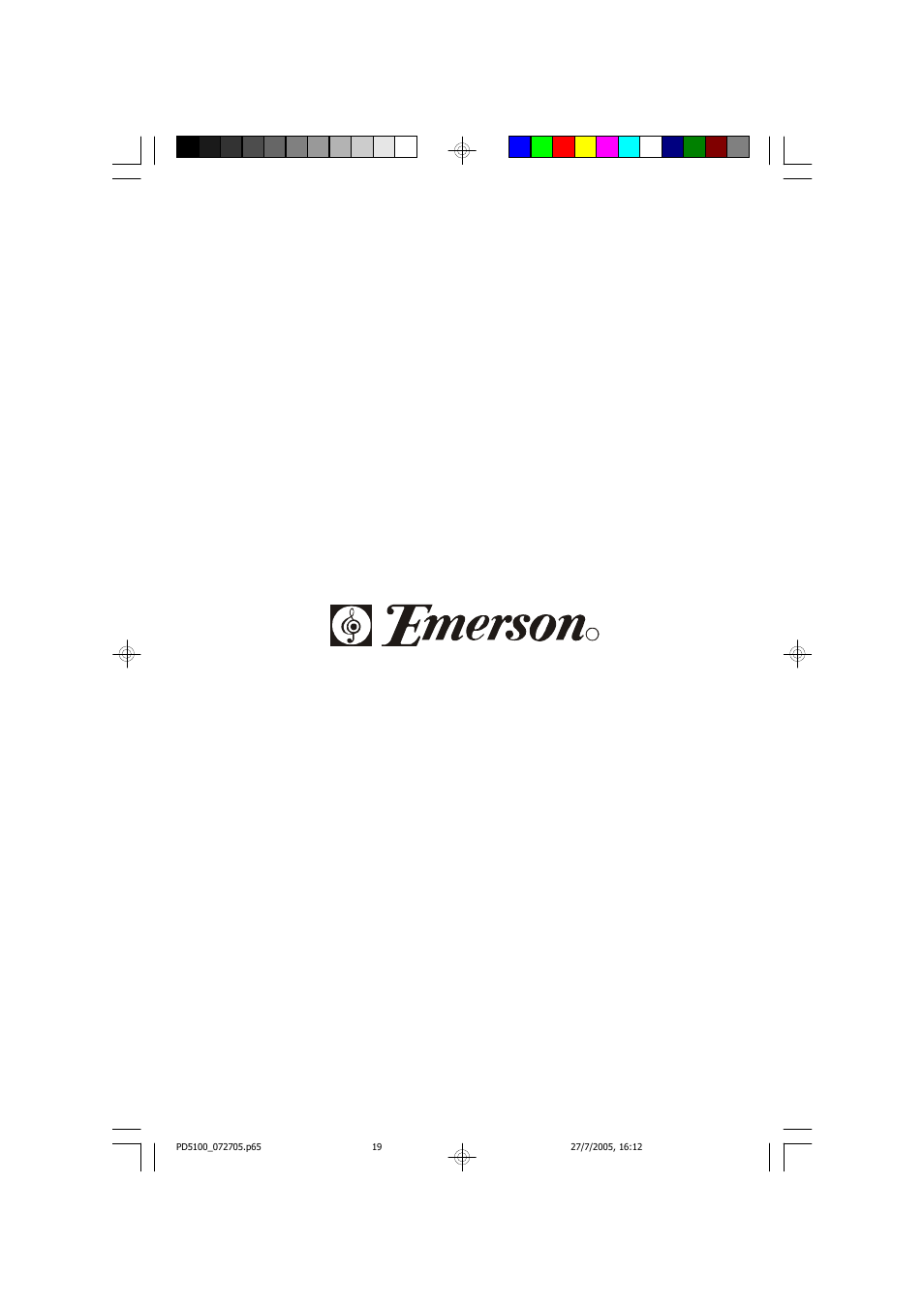 Emerson Radio PD5100 User Manual | Page 20 / 20