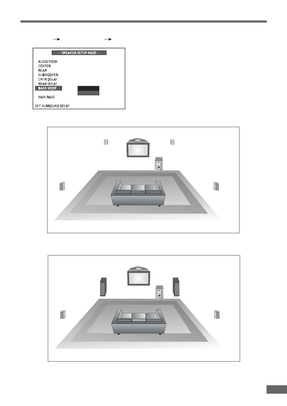Bass mode setting | Emerson Radio AV301 User Manual | Page 35 / 52