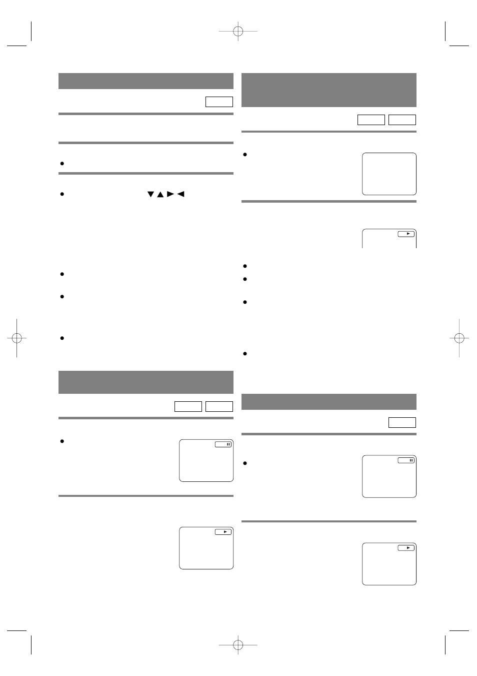 Using the title menu, Pausing playback or displaying a still picture, Stepping through frames | Calling up a menu screen during playback for dvds | Emerson EWC19D1 User Manual | Page 22 / 44