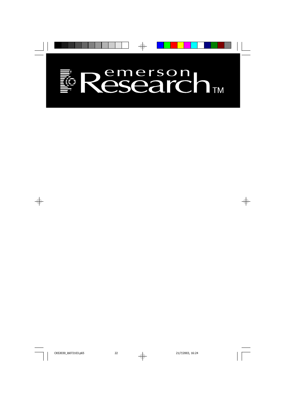 Emerson Radio CKS3030 User Manual | 22 pages