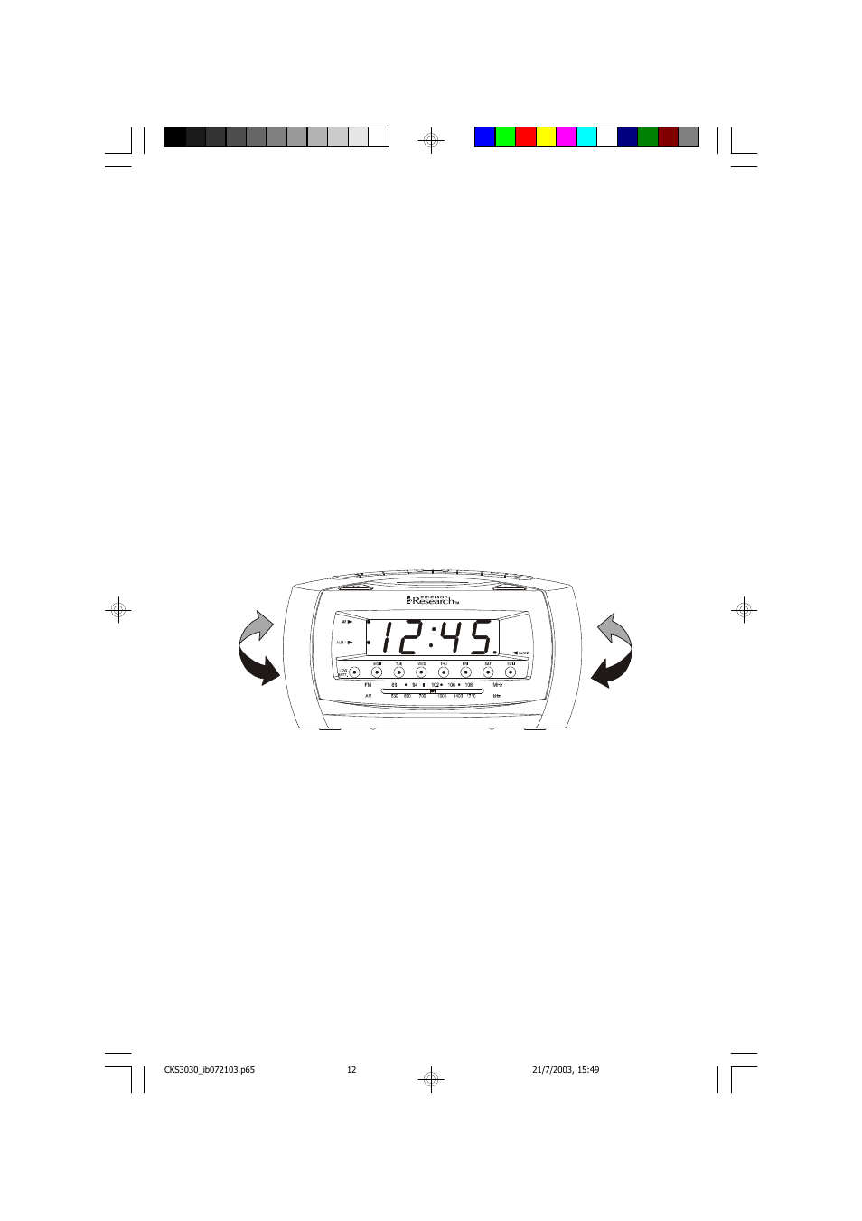 Listening to the radio | Emerson Radio CKS3030 User Manual | Page 13 / 22