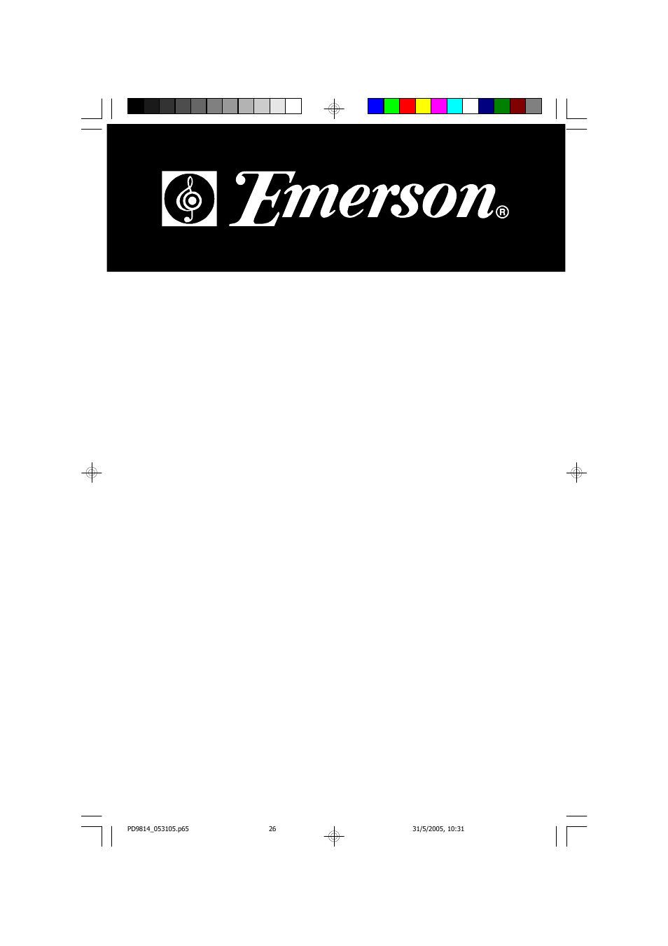 Emerson Radio PD9814 User Manual | 26 pages