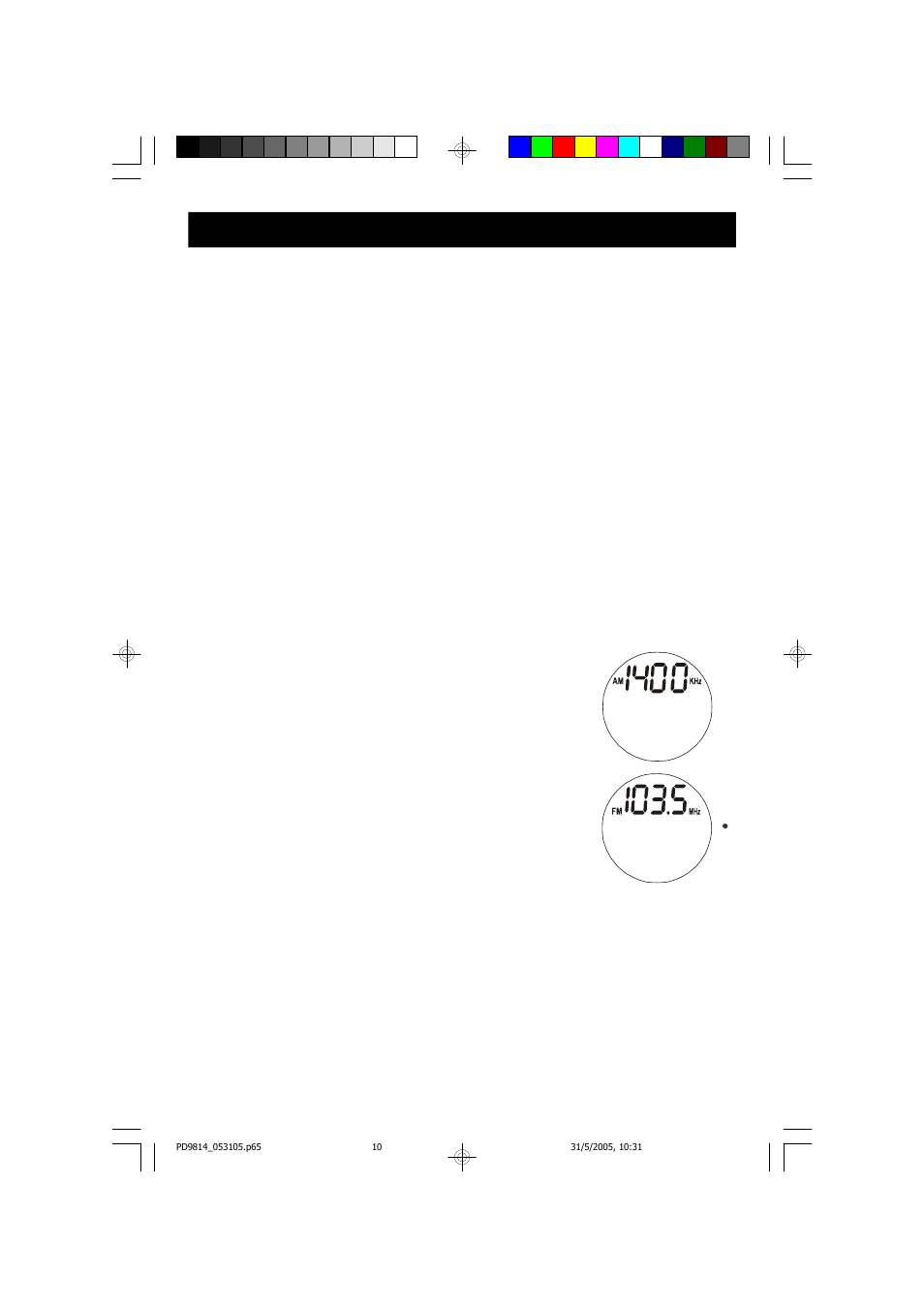Operating instructions, Listening to the radio | Emerson Radio PD9814 User Manual | Page 11 / 26