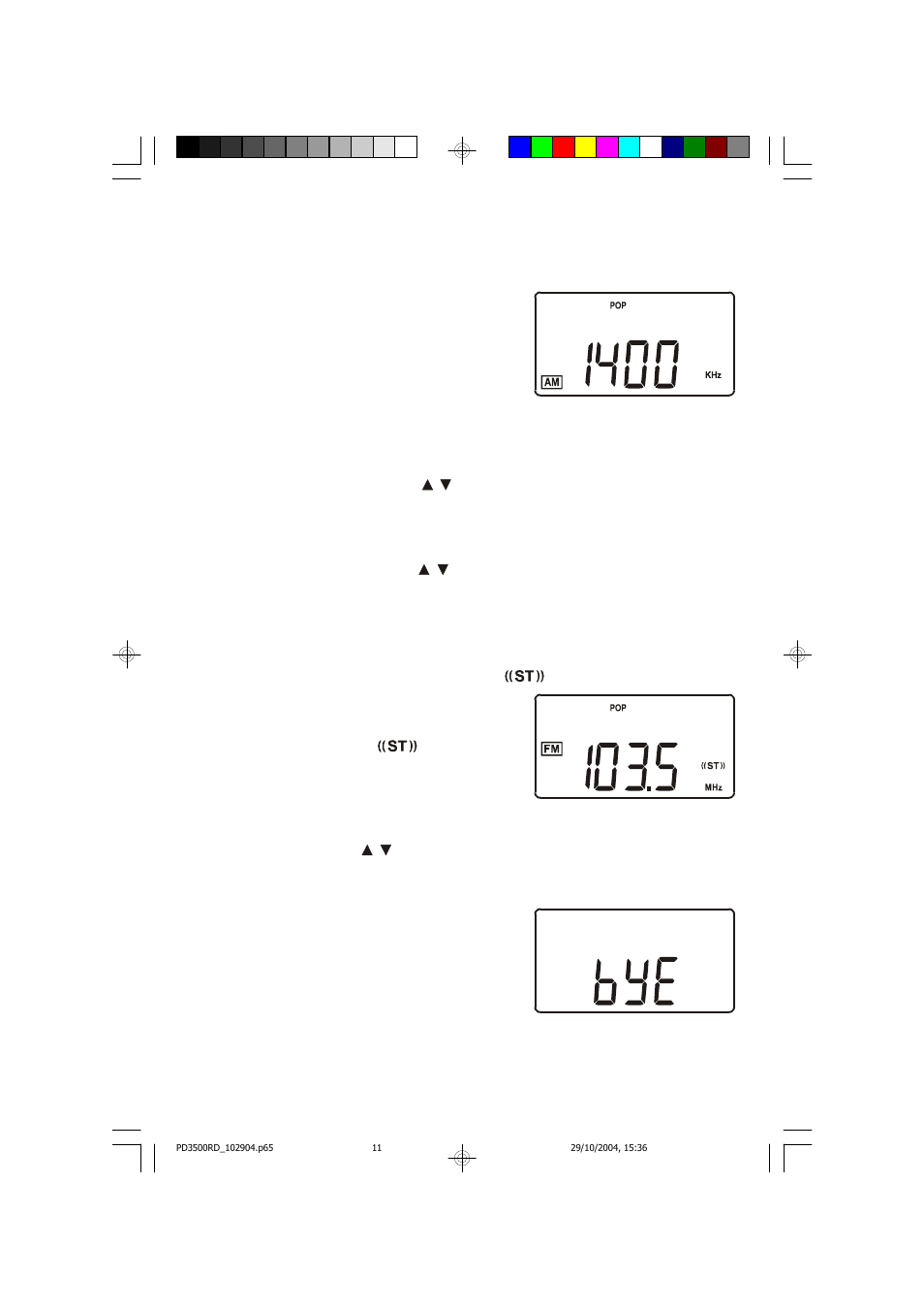 Listening to the radio | Emerson Radio PD3500RD User Manual | Page 12 / 35