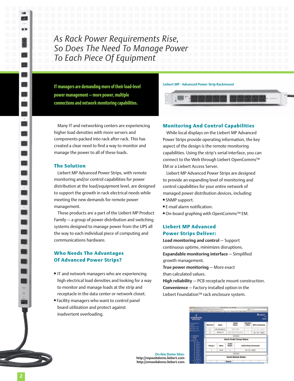 Emerson Libert AC Power System User Manual | Page 2 / 4