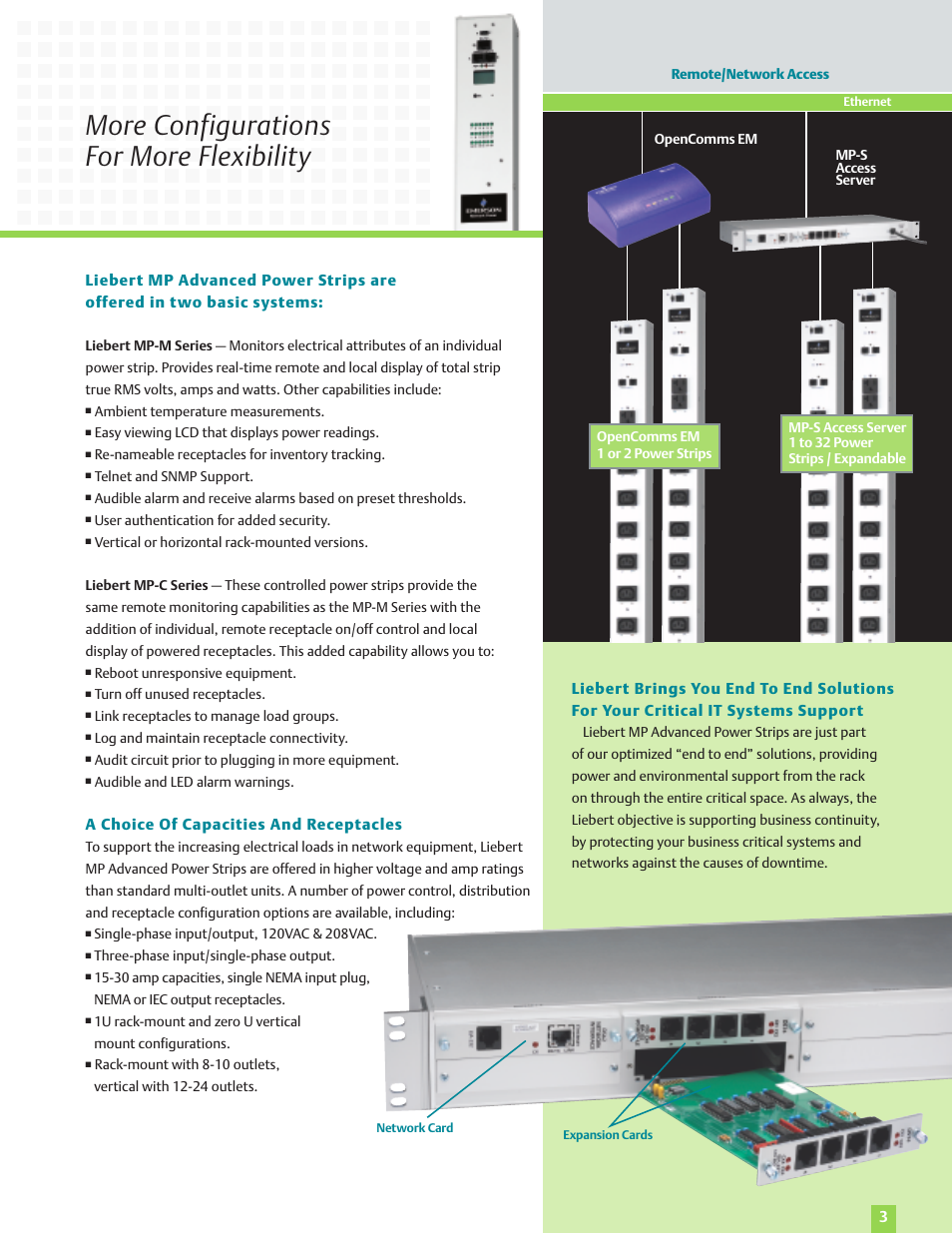 More configurations for more flexibility | Emerson Libert AC Power System User Manual | Page 3 / 4