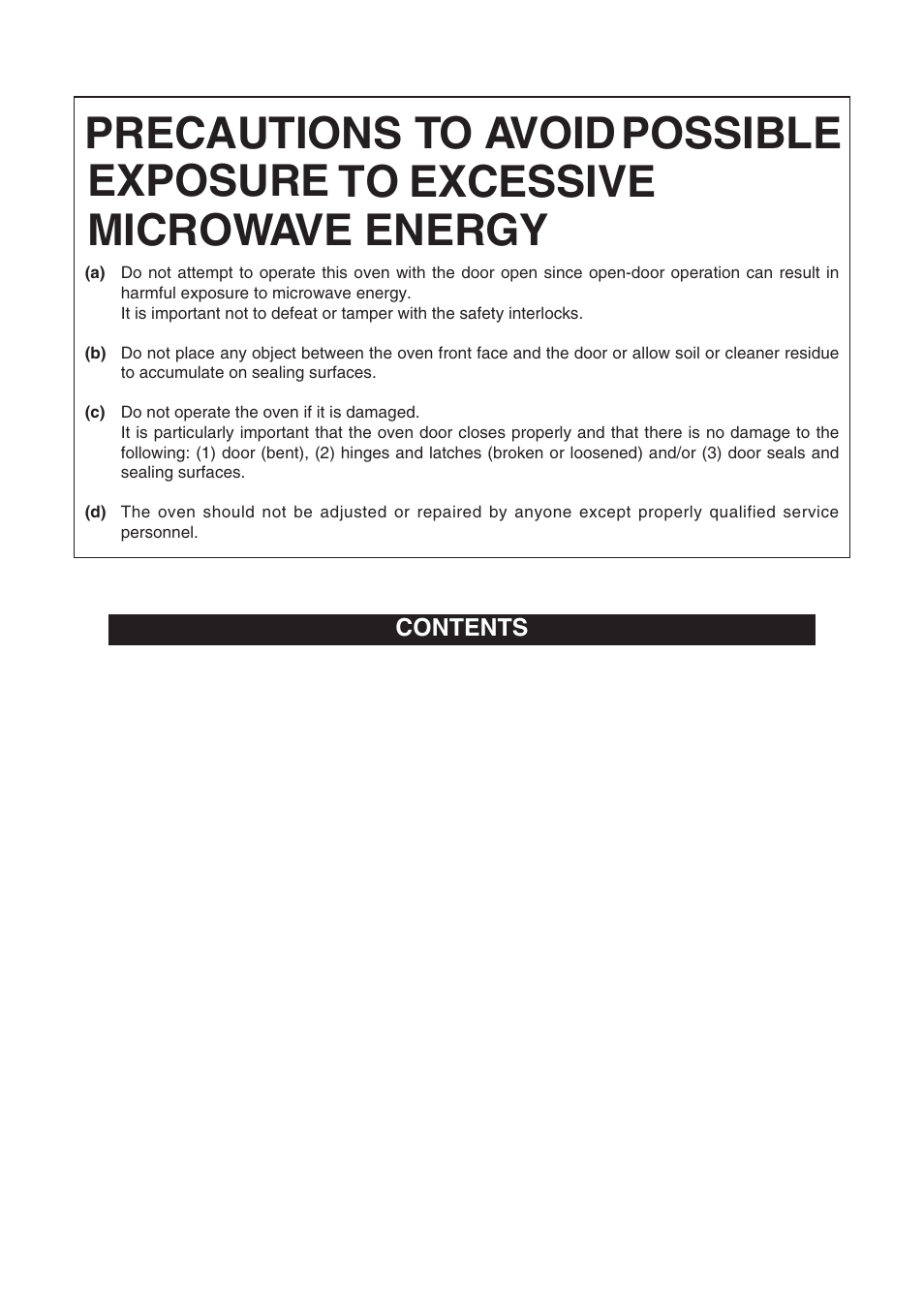 Emerson MW8115SS User Manual | Page 2 / 31