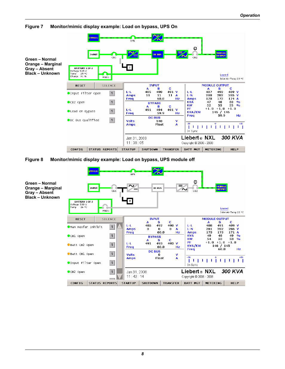 Figure 7, Figure 8 | Emerson 250-400kVA User Manual | Page 14 / 72