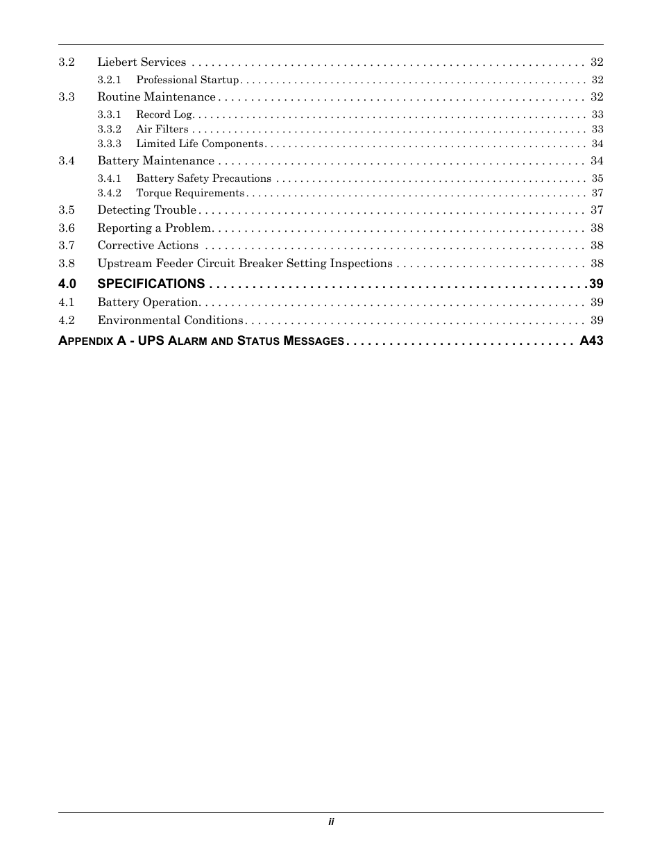 Emerson 250-400kVA User Manual | Page 4 / 72