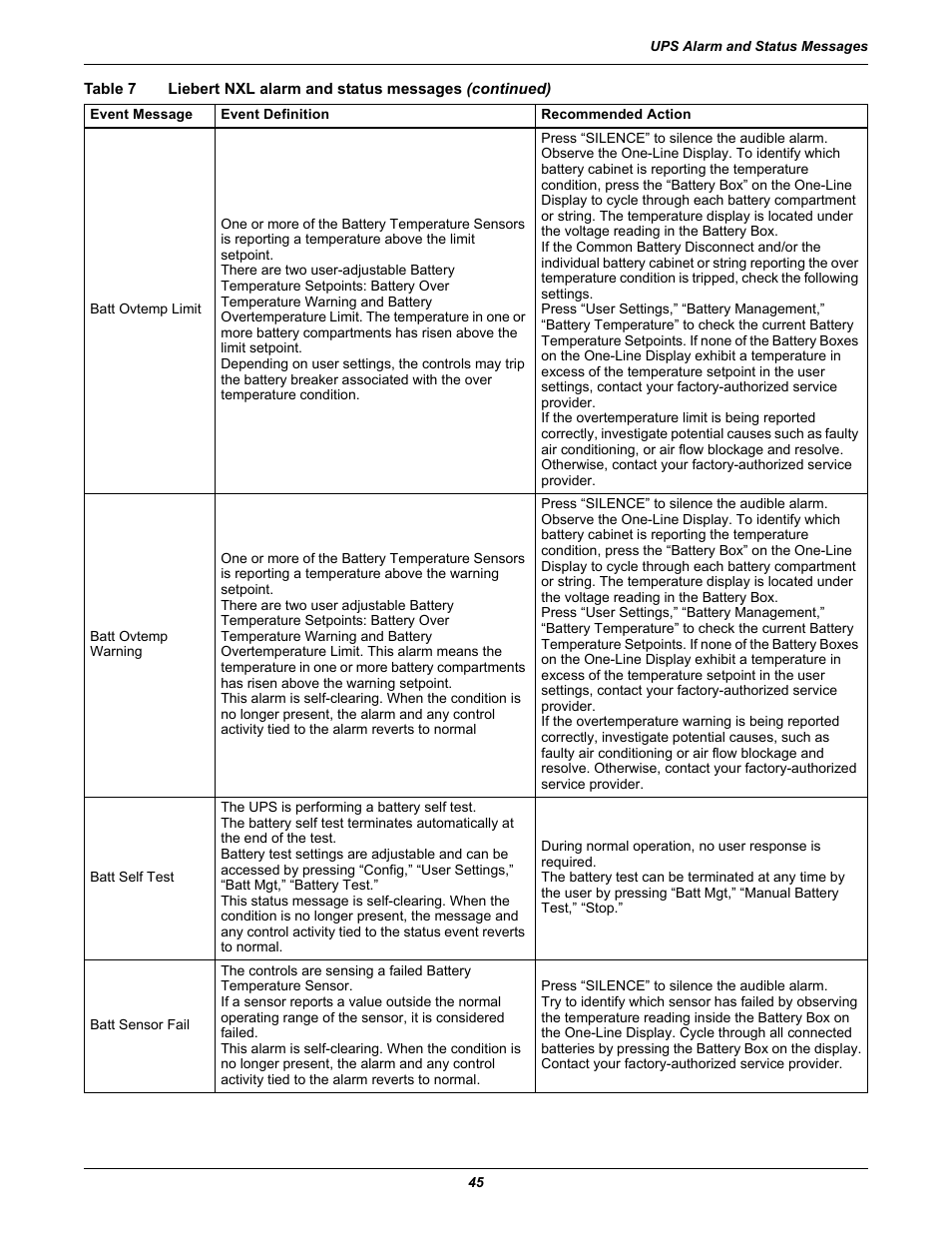 Emerson 250-400kVA User Manual | Page 51 / 72