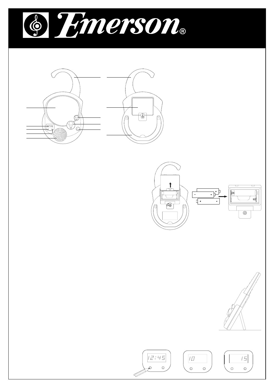 Emerson Radio CK5888 User Manual | 2 pages