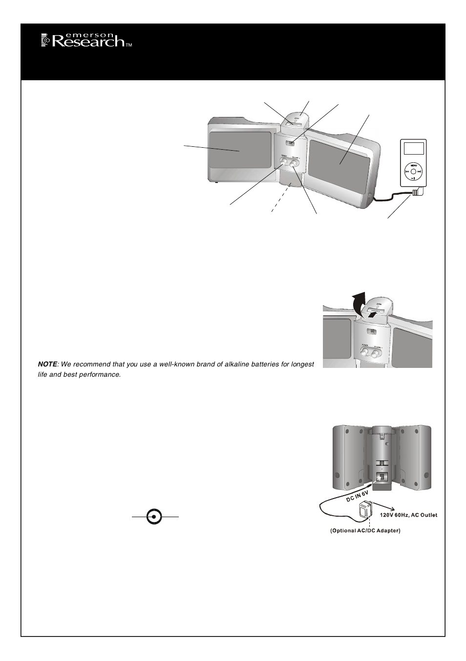 Emerson Radio iS133 User Manual | 2 pages