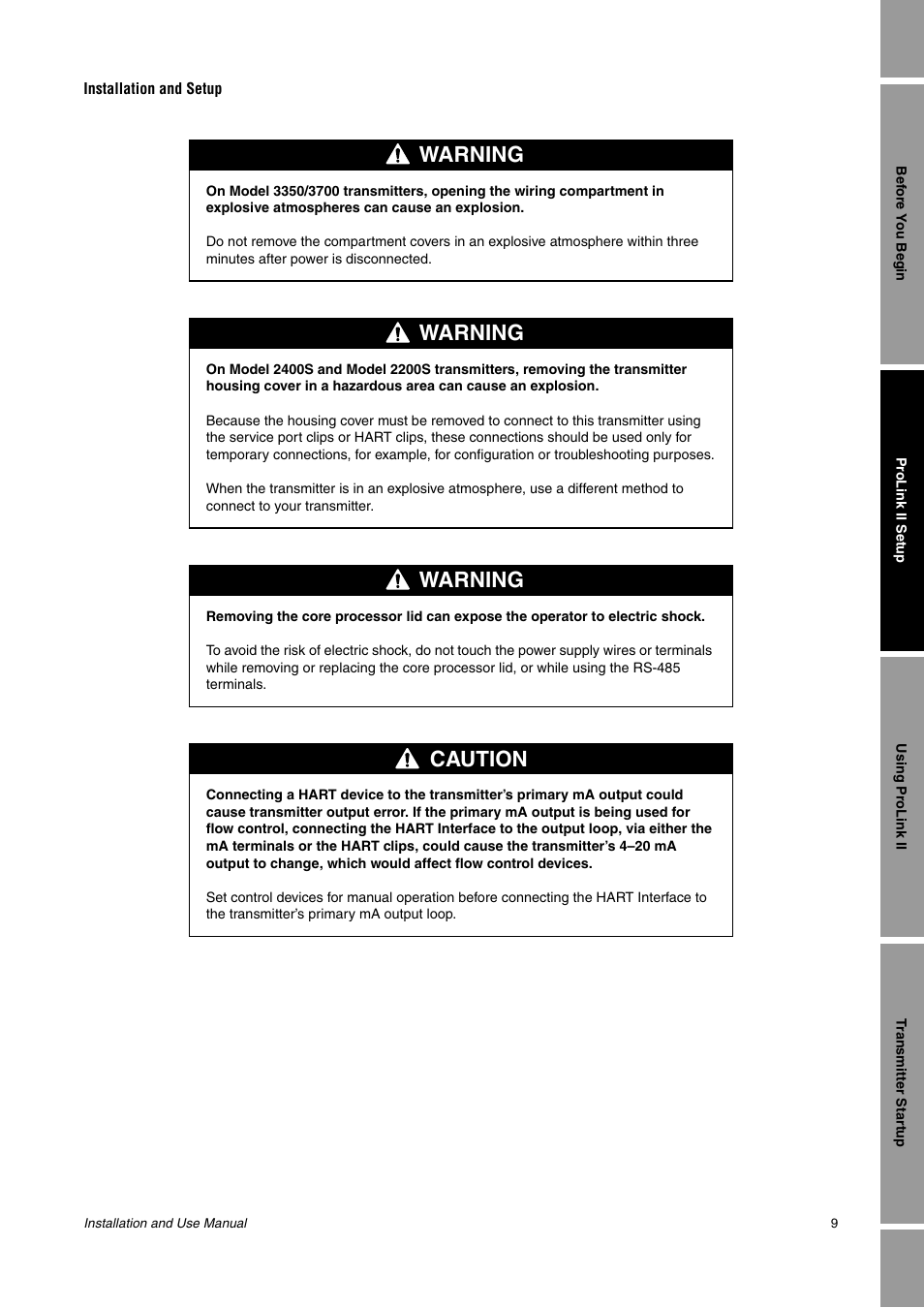 Warning, Caution | Emerson Network Router User Manual | Page 15 / 96