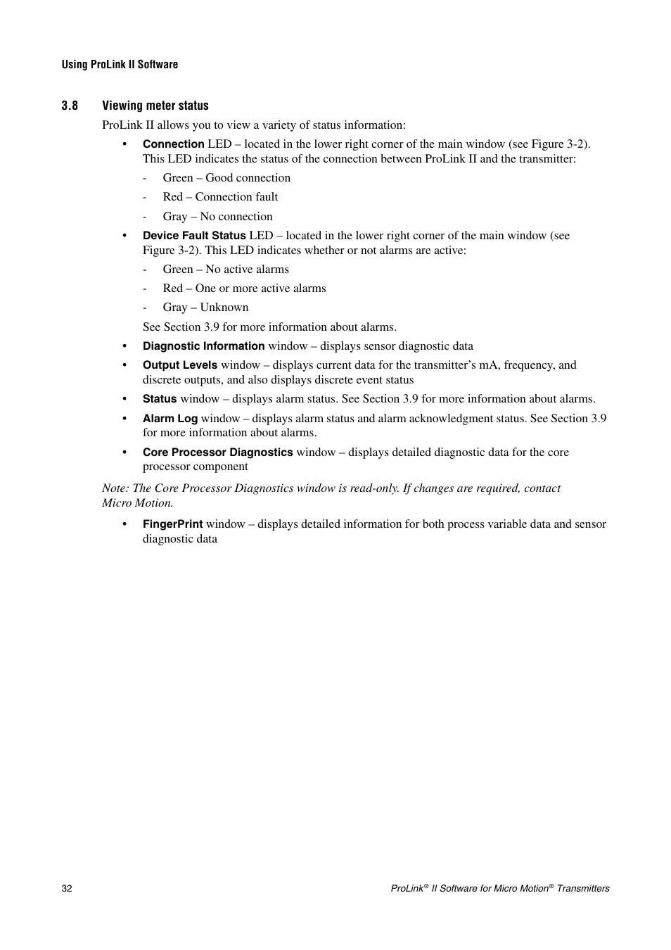 8 viewing meter status, Section 3.8) | Emerson Network Router User Manual | Page 38 / 96