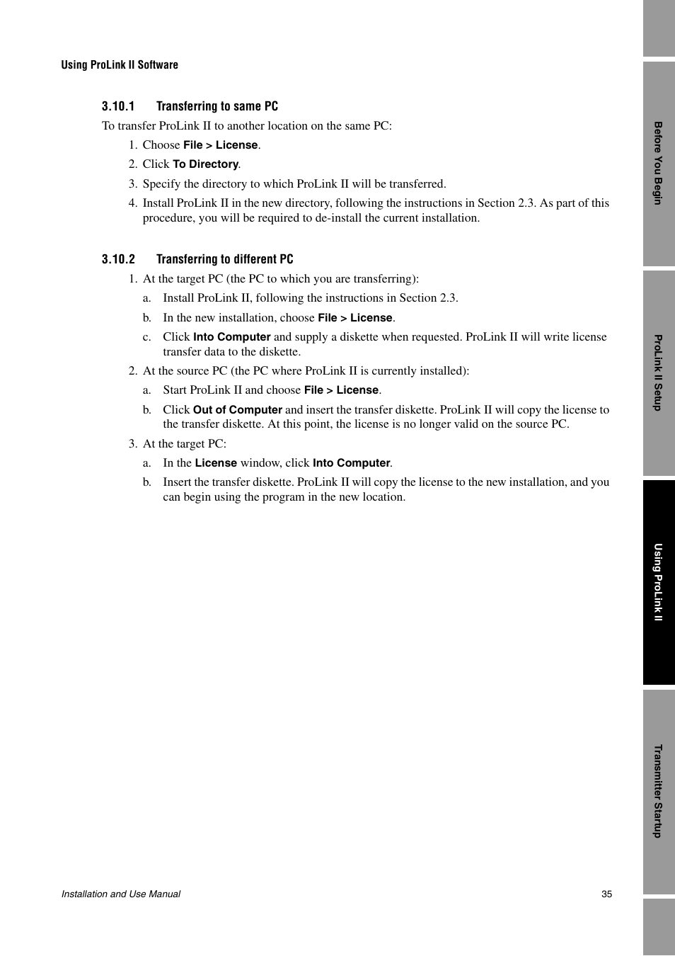 1 transferring to same pc, 2 transferring to different pc | Emerson Network Router User Manual | Page 41 / 96