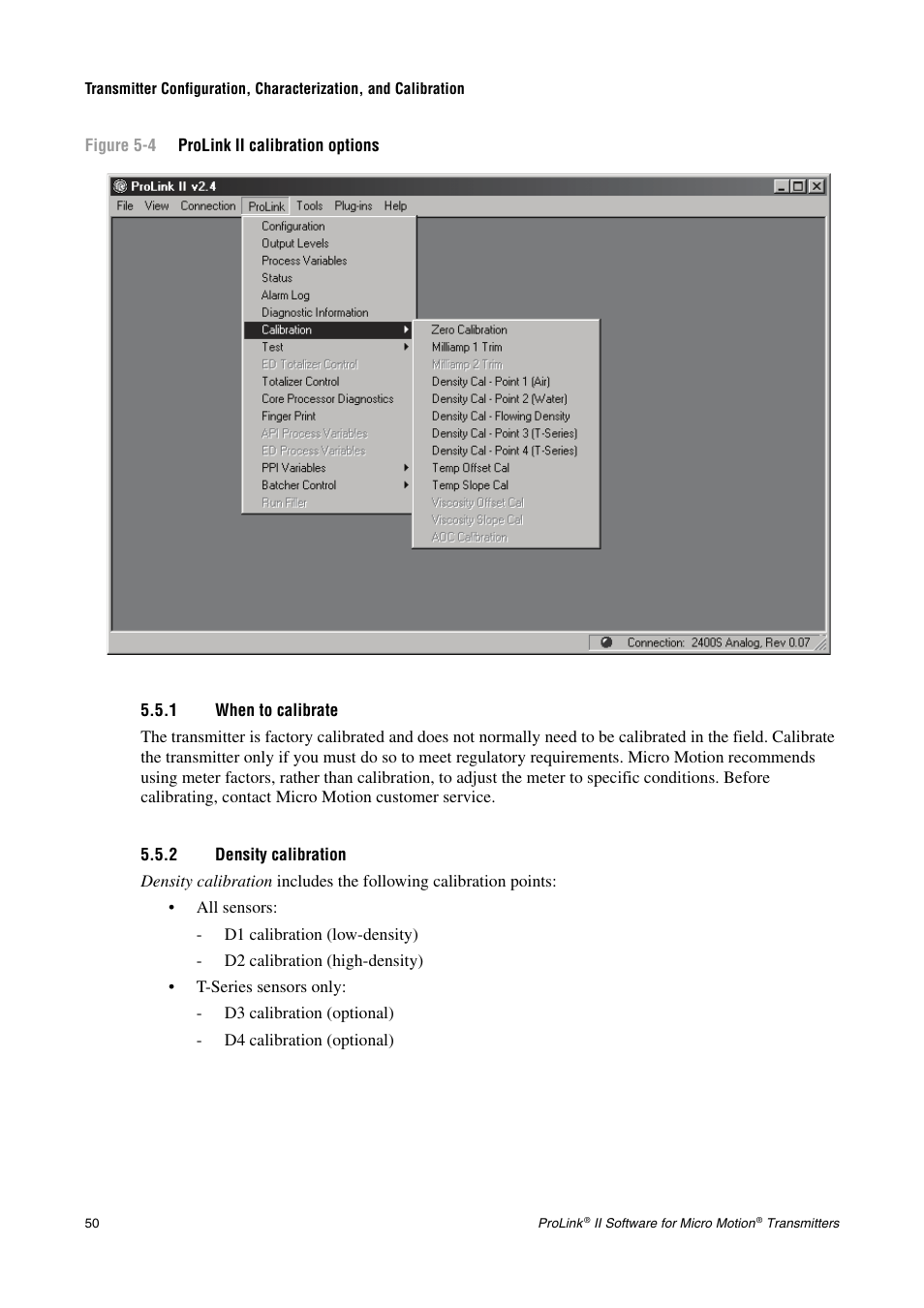 1 when to calibrate, 2 density calibration | Emerson Network Router User Manual | Page 56 / 96