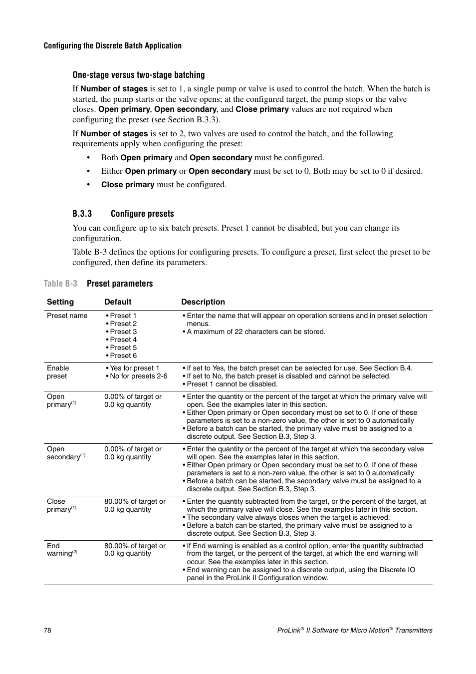 B.3.3 configure presets, Ee section b.3.3) and click | Emerson Network Router User Manual | Page 84 / 96