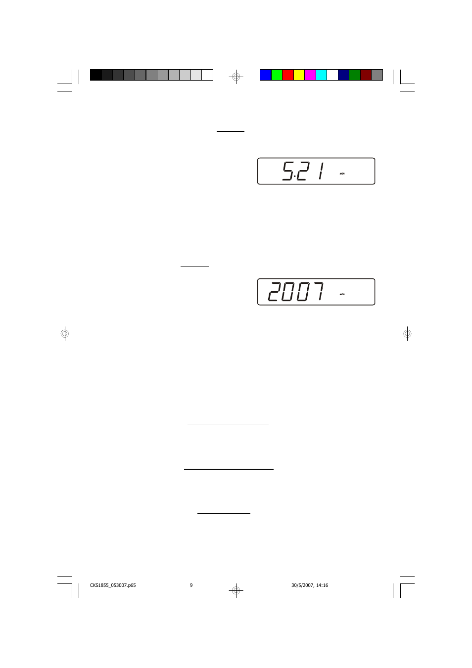 Date display, Year display, Daylight saving and leap year adjustments | Emerson Radio CKS1855 User Manual | Page 10 / 26