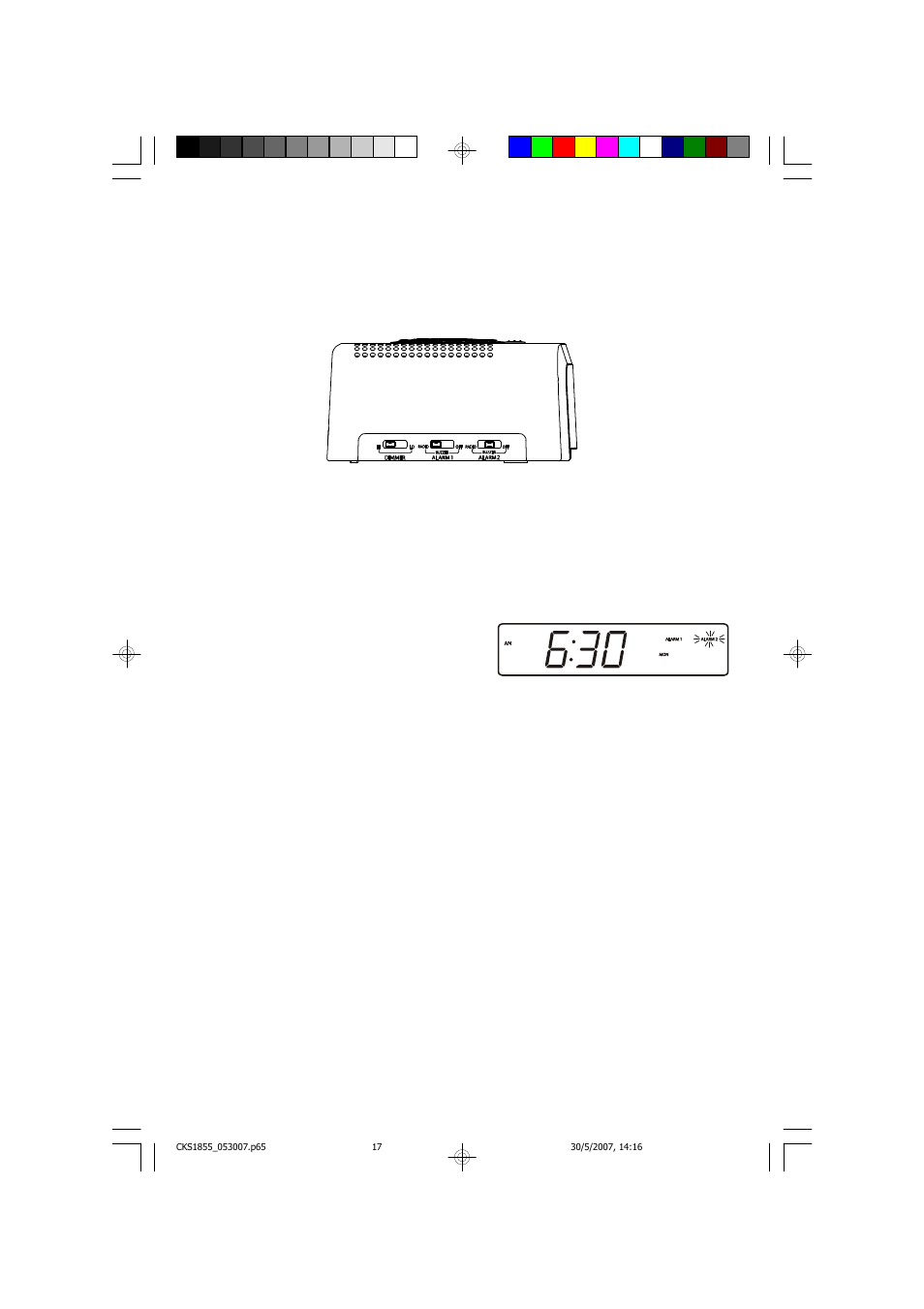 Radio and buzzer operation, Snooze alarm | Emerson Radio CKS1855 User Manual | Page 18 / 26