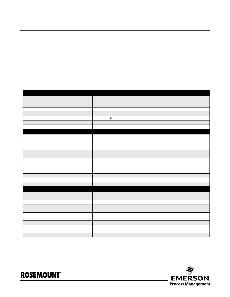 Appendix a reference data, Specifications, Rosemount 3300 series | Reference manual | Emerson Guided Wave Radar Level and Interface Transmitters 3300 User Manual | Page 105 / 146